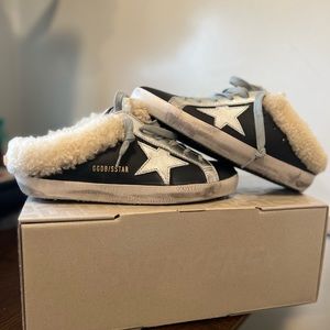 BNIB Shearling Superstar Sabot sz 37